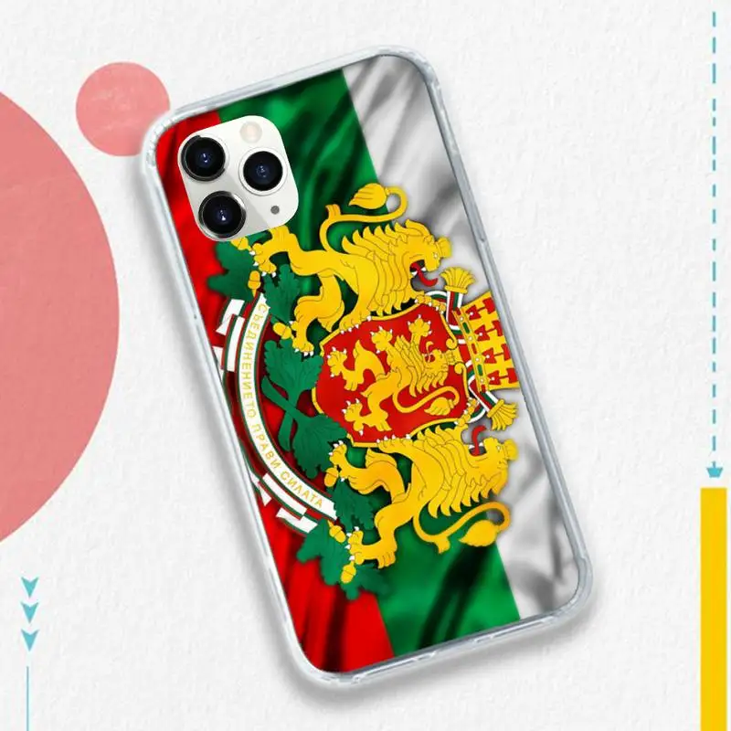 Bulgaria National Flag lion Pattern Phone Case for iPhone 11 12 pro XS MAX 8 7 6 6S Plus X 5S SE 2020 XR
Bulgaria National Flag lion Pattern Phone Case for iPhone 11 12 pro XS MAX 8 7 6 6S Plus X 5S SE 2020 XR