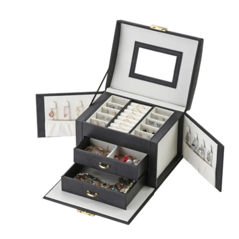Lightweight with Mirror Jewelry Storage Box Jewelry Display Box Case for Rings Earrings Necklaces Multi-Functional Easy To Take
Lightweight with Mirror Jewelry Storage Box Jewelry Display Box Case for Rings Earrings Necklaces Multi-Functional Easy To Take