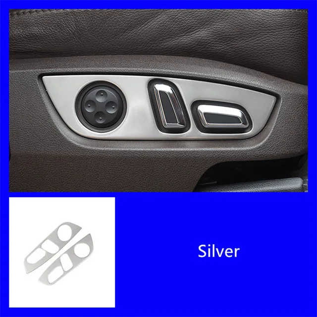 Рамка для регулировки сиденья автомобиля, декоративная накладка для Audi Q7 2008-15, нержавеющая сталь, аксессуары для интерьера, наклейки
Рамка для регулировки сиденья автомобиля, декоративная накладка для Audi Q7 2008-15, нержавеющая сталь, аксессуары для интерьера, наклейки