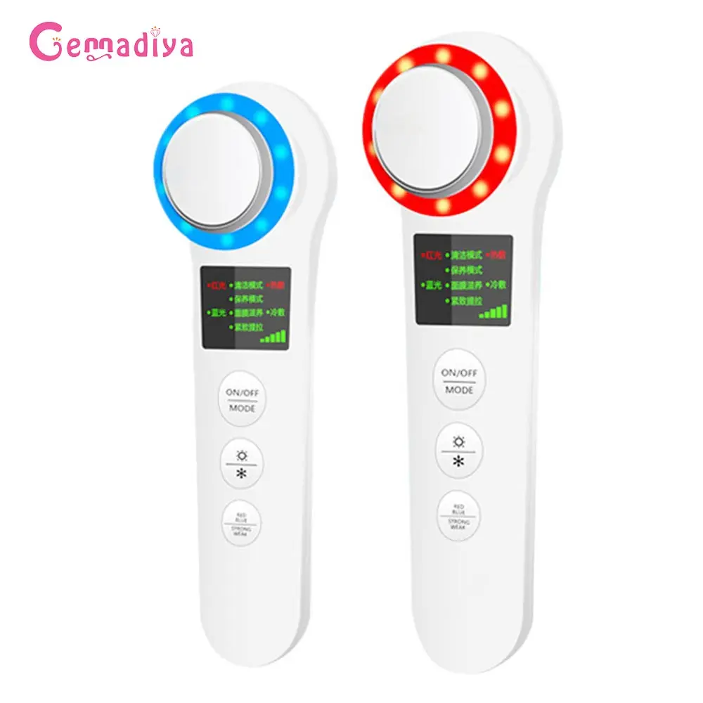 LED Hot Cold Face Skin Care Device Massager Hammer Ultrasonic Cryotherapy Facial Vibration EMS Mesotherapy
LED Hot Cold Face Skin Care Device Massager Hammer Ultrasonic Cryotherapy Facial Vibration EMS Mesotherapy