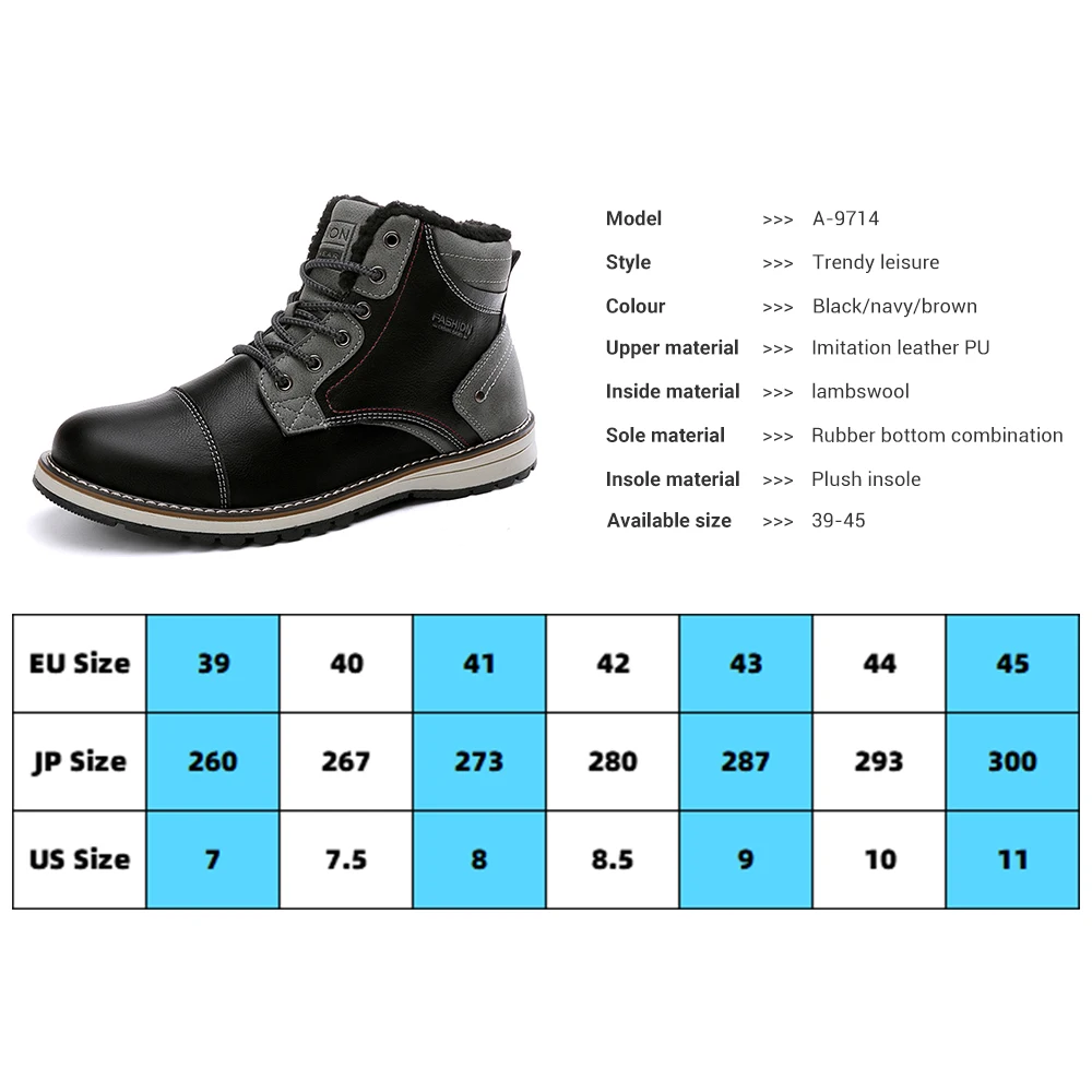 HEROBIKER Motorcycle Boots Thermal Fleece Liner Autumn Winter Martin Boots Men PU Leather Biker Motorbike Riding Boots Moto Shoe
HEROBIKER Motorcycle Boots Thermal Fleece Liner Autumn Winter Martin Boots Men PU Leather Biker Motorbike Riding Boots Moto Shoe