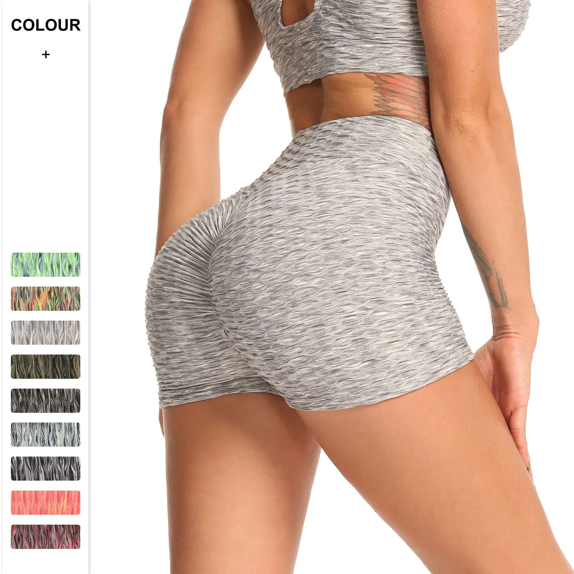 Seamless Yoga Shorts Sports Fitness High Waist Peach Hip-Lifting Slimming Jacquard Shorts Gym Workout Leggings Shorts for Women
Seamless Yoga Shorts Sports Fitness High Waist Peach Hip-Lifting Slimming Jacquard Shorts Gym Workout Leggings Shorts for Women