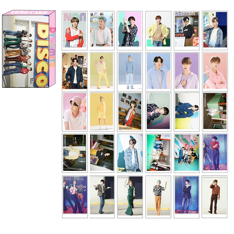 Wholesale Kpop 30pcs/box Bangtan Boys Dynamite Postercard Korean Fashion Boys Poster Picture Fans Gifts Photo Card Lomo Card
Wholesale Kpop 30pcs/box Bangtan Boys Dynamite Postercard Korean Fashion Boys Poster Picture Fans Gifts Photo Card Lomo Card