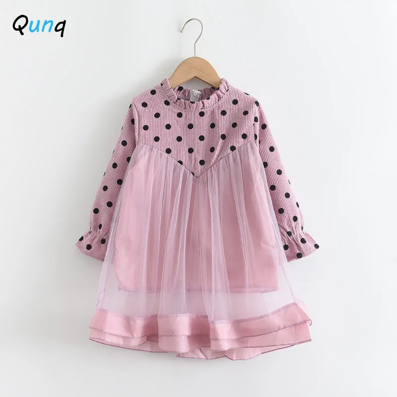 Qunq Girls Dress 2021 New Spring Long Sleeve Kids Clothes for Girl Corduroy Mesh Children Princess Costume Dot Toddler Outfits
Qunq Girls Dress 2021 New Spring Long Sleeve Kids Clothes for Girl Corduroy Mesh Children Princess Costume Dot Toddler Outfits