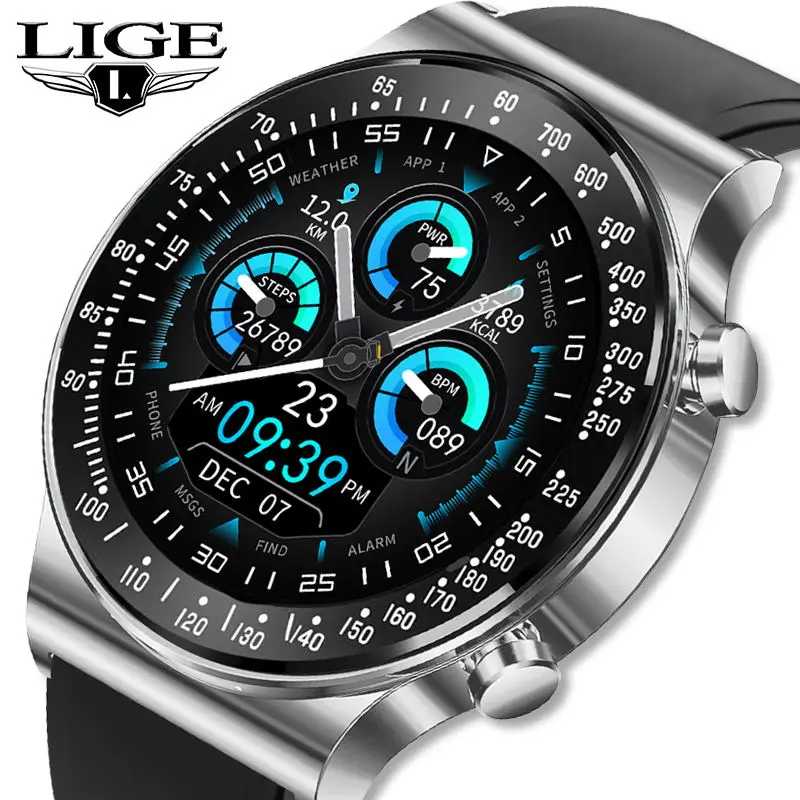 Смарт-часы LIGE 2021 мужские, с Bluetooth, для Android, ios, спортивные, с фитнес-трекером
Смарт-часы LIGE 2021 мужские, с Bluetooth, для Android, ios, спортивные, с фитнес-трекером