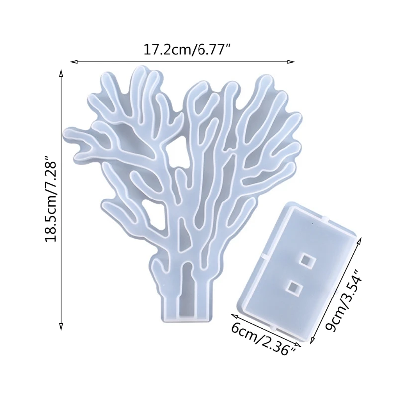 DIY Crafts Desktop Decorations Jewelry Making Tools Crystal Epoxy Resin Mold Coral Base Ornaments Casting Silicone Mould
DIY Crafts Desktop Decorations Jewelry Making Tools Crystal Epoxy Resin Mold Coral Base Ornaments Casting Silicone Mould