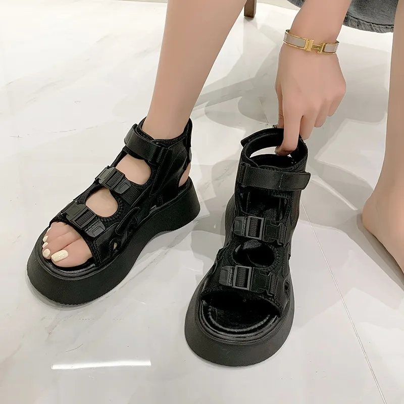 High Platform Sandals Women Wedge High Heels Mesh Shoes Woman 2021 Summer Buckle Chunky Sandalias Beach Slippers Zapatos Mujer
High Platform Sandals Women Wedge High Heels Mesh Shoes Woman 2021 Summer Buckle Chunky Sandalias Beach Slippers Zapatos Mujer
