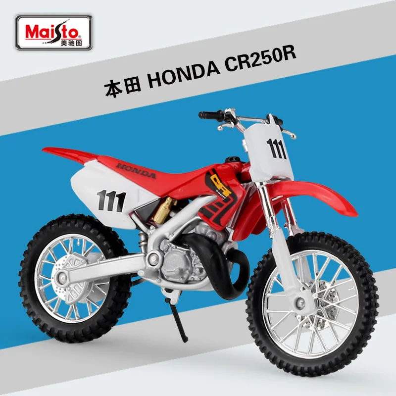 Внедорожные мотоциклы Maisto, модель Honda CR250R в масштабе 1:18, литые модели мотоциклов, подарок на день рождения, игрушка для мальчиков и детей, 1/18
Внедорожные мотоциклы Maisto, модель Honda CR250R в масштабе 1:18, литые модели мотоциклов, подарок на день рождения, игрушка для мальчиков и детей, 1/18