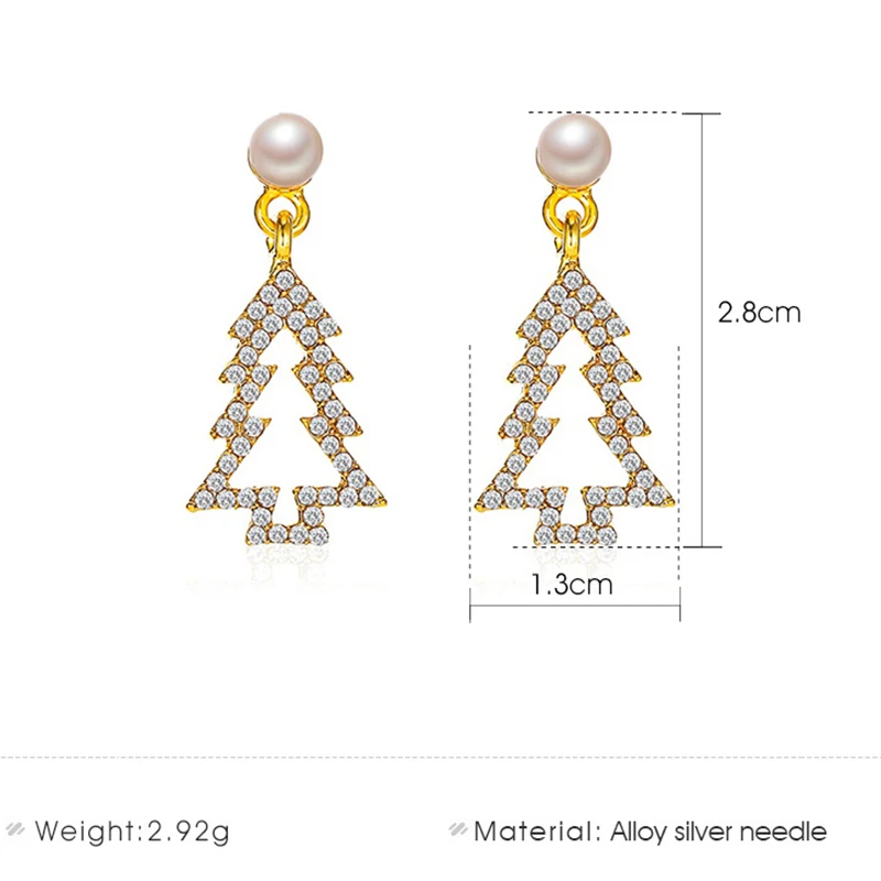 Kpop Women's Earrings 2020 Trend Hollow Pine Tree Pearl Earrings Cute Christmas Tree Earrings Fashion Ornaments Christmas Gifts
Kpop Women's Earrings 2020 Trend Hollow Pine Tree Pearl Earrings Cute Christmas Tree Earrings Fashion Ornaments Christmas Gifts