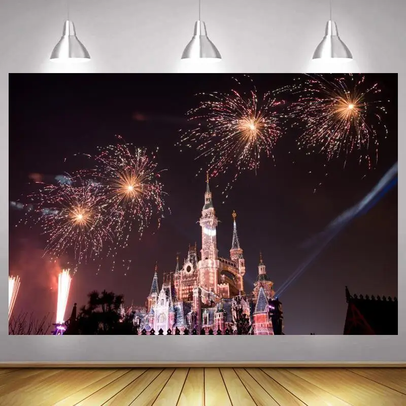 Princess Castle Photo Backdrop Fireworks Girls Kids Happy Birthday Party New Year Decoration Photography Backgrounds Banner
Princess Castle Photo Backdrop Fireworks Girls Kids Happy Birthday Party New Year Decoration Photography Backgrounds Banner