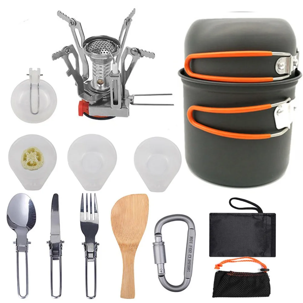 Outdoor Camping Cooking Set Mini Stove 2-3 People Cookware Kit For Travel Hiking For Hiking Hunting Picnics Fishing Heat Quickly
Outdoor Camping Cooking Set Mini Stove 2-3 People Cookware Kit For Travel Hiking For Hiking Hunting Picnics Fishing Heat Quickly