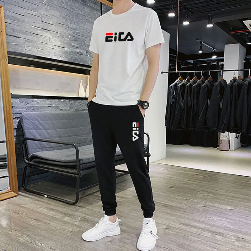 2021 summer fashion leisure brand ELEA men's suit Tracksuit track suit men's sportswear short-sleeved T-shirt 2-piece set
2021 summer fashion leisure brand ELEA men's suit Tracksuit track suit men's sportswear short-sleeved T-shirt 2-piece set