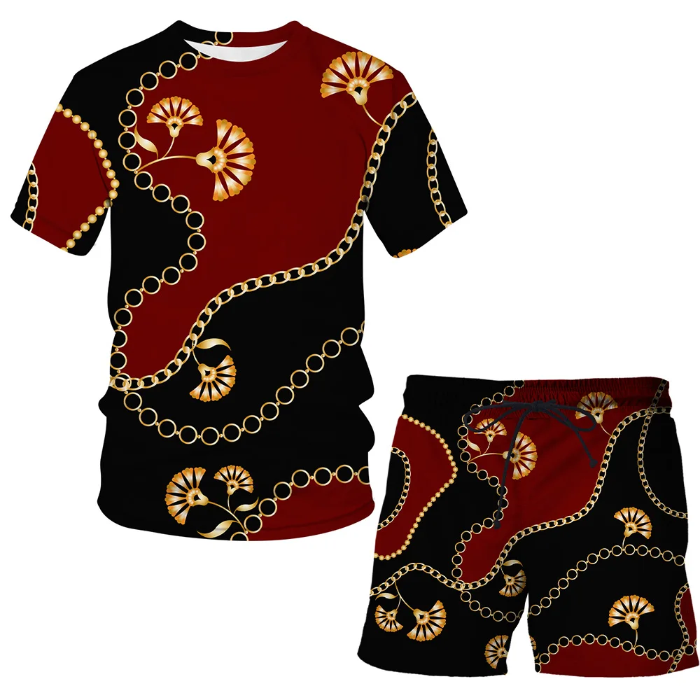 Fashion Men Women Pattern T Shirt Set Pattern Street Style Fashion O Neck Short Sleeve + Beach Shorts Oversized Short
Fashion Men Women Pattern T Shirt Set Pattern Street Style Fashion O Neck Short Sleeve + Beach Shorts Oversized Short