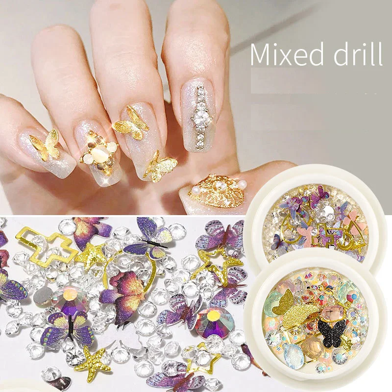 DIY Handmade Creativity Manicure Nail Art Accessories Three-Dimensional Butterfly Frosted Butterfly Mixed Nail Art Decorations
DIY Handmade Creativity Manicure Nail Art Accessories Three-Dimensional Butterfly Frosted Butterfly Mixed Nail Art Decorations