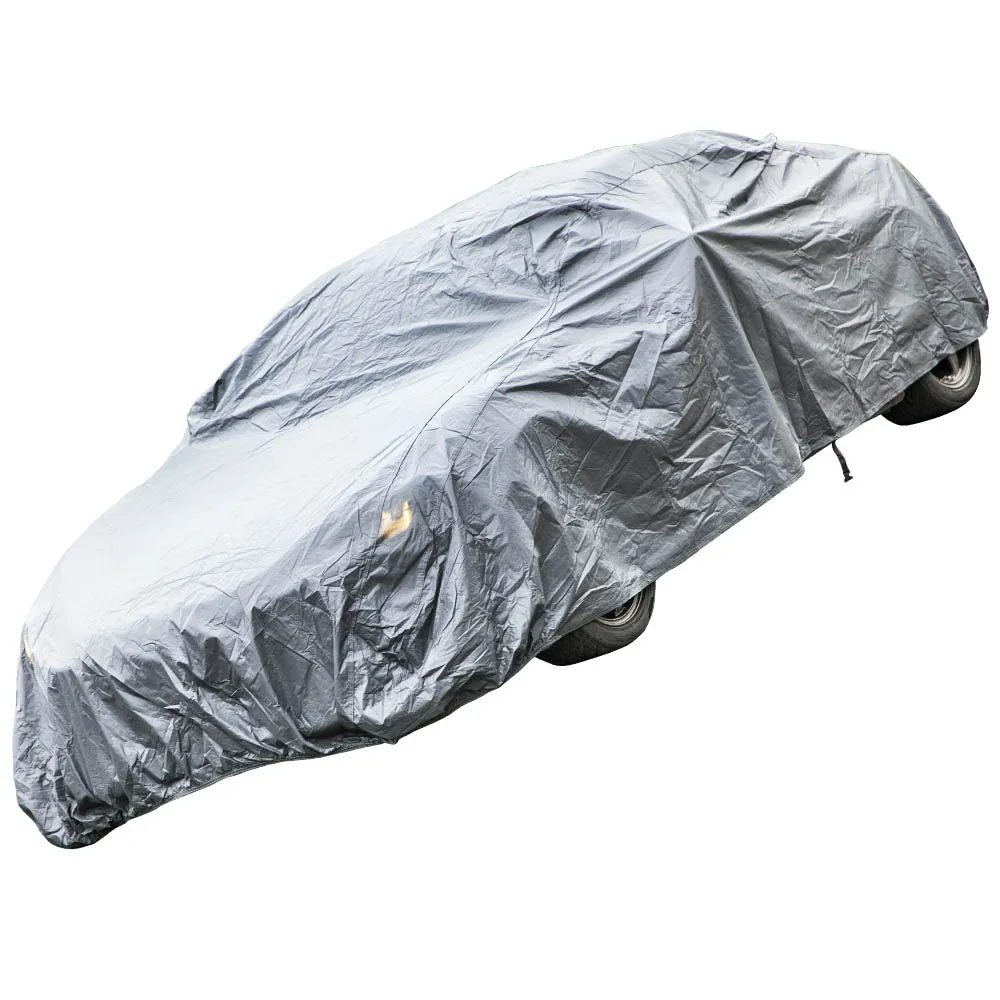 

1x Heavy Duty 2 Layer Waterproof Outdoor Full Car Cover Cotton Lined SIZE LARGE L Protects against Snow/Acidic Rain/Dust/UV Rays