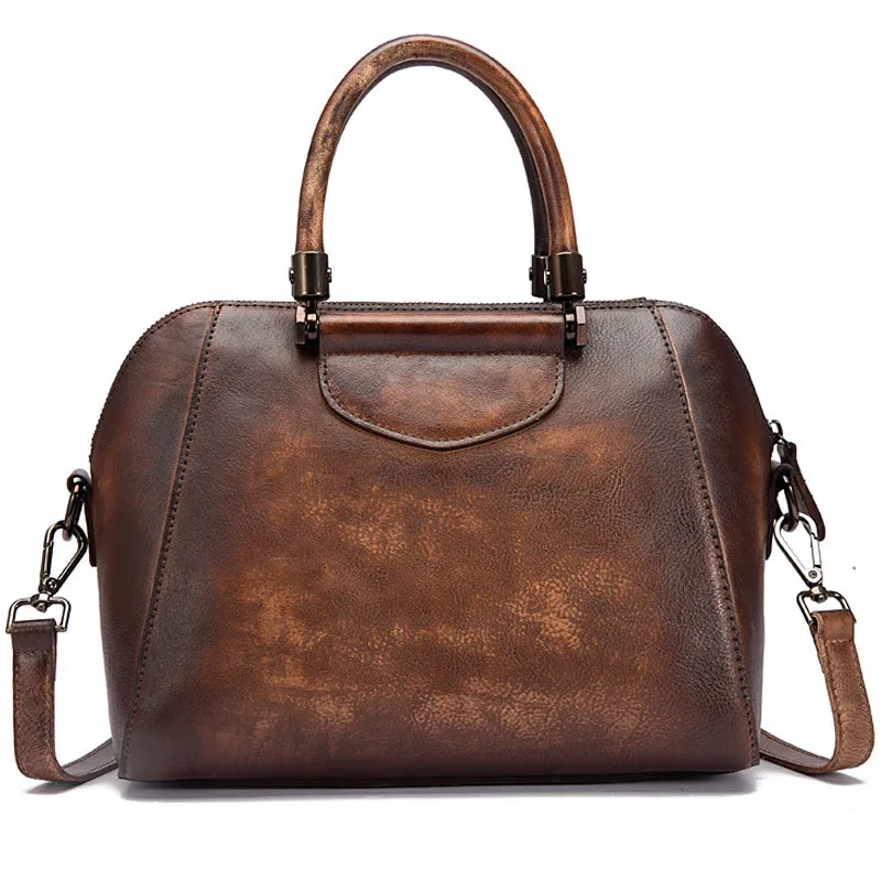 Women's bag trendy top layer leather retro style one shoulder portable personalized hand rubbing fashion pillow bag hand bags
Women's bag trendy top layer leather retro style one shoulder portable personalized hand rubbing fashion pillow bag hand bags