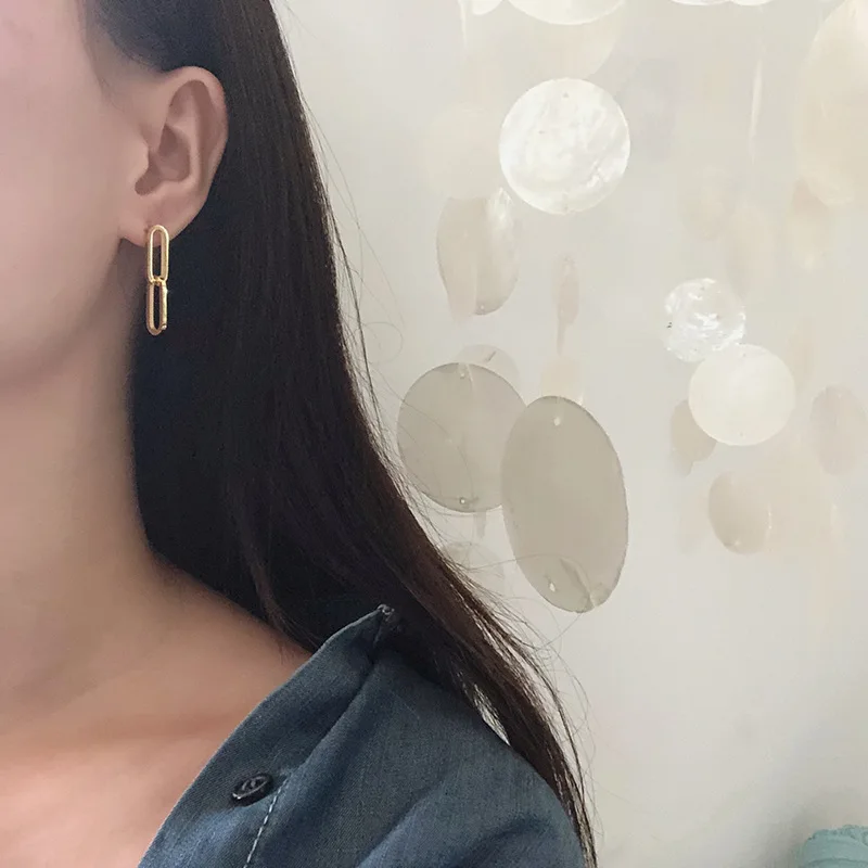 Amaiyllis 18k Gold Interlocking Double Gold Hoop Earrings Hollow Chain Earrings For Women Party Jewelry Decoration
Amaiyllis 18k Gold Interlocking Double Gold Hoop Earrings Hollow Chain Earrings For Women Party Jewelry Decoration