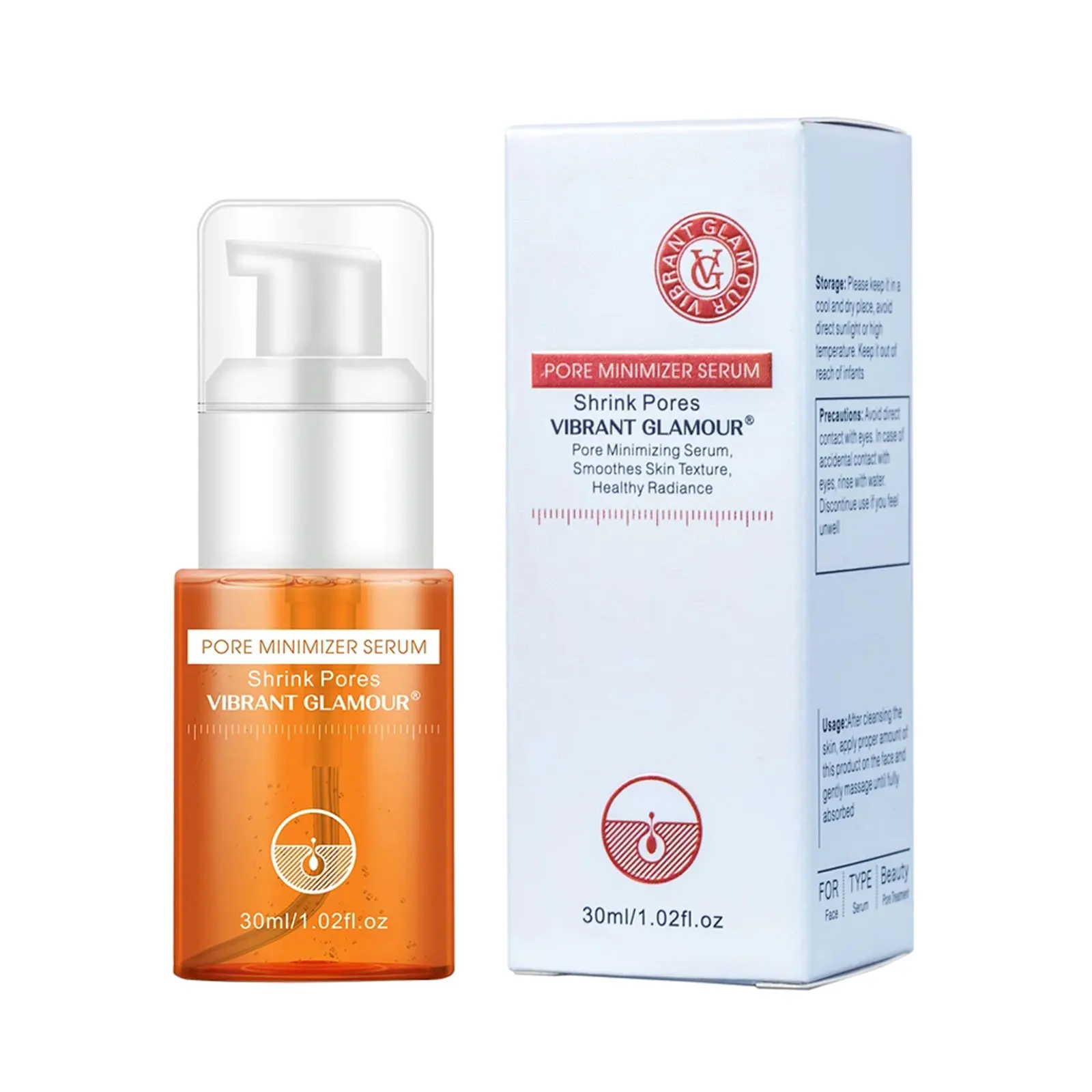 VIBRANT GLAMOUR Pore Minimizer Serum Shrink Pores Salicylic Moisturizing Whitening Oil Control Remove Blackhead Acne Facial Care
VIBRANT GLAMOUR Pore Minimizer Serum Shrink Pores Salicylic Moisturizing Whitening Oil Control Remove Blackhead Acne Facial Care
