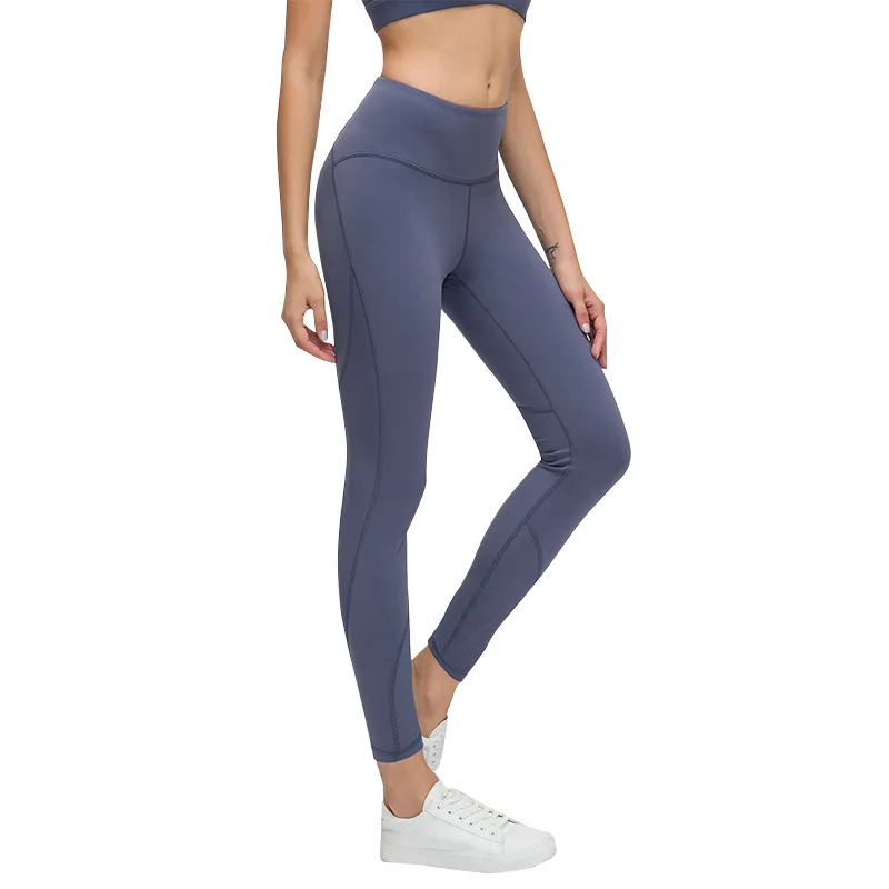New thread stitching yoga pants women high waist buttocks nude fitness pants stretch slim cropped pants 
New thread stitching yoga pants women high waist buttocks nude fitness pants stretch slim cropped pants