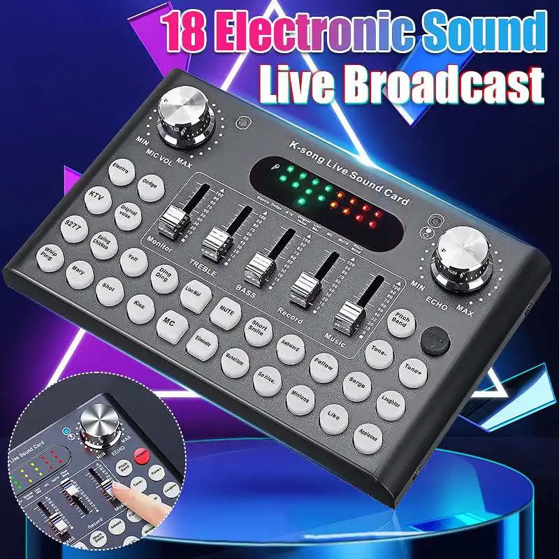 DC 5V DSP Аудио Звуковая карта 18 эффектов микрофон гарнитура для прямой трансляции студийный Звуковой адаптер для телефона компьютера
DC 5V DSP Аудио Звуковая карта 18 эффектов микрофон гарнитура для прямой трансляции студийный Звуковой адаптер для телефона компьютера