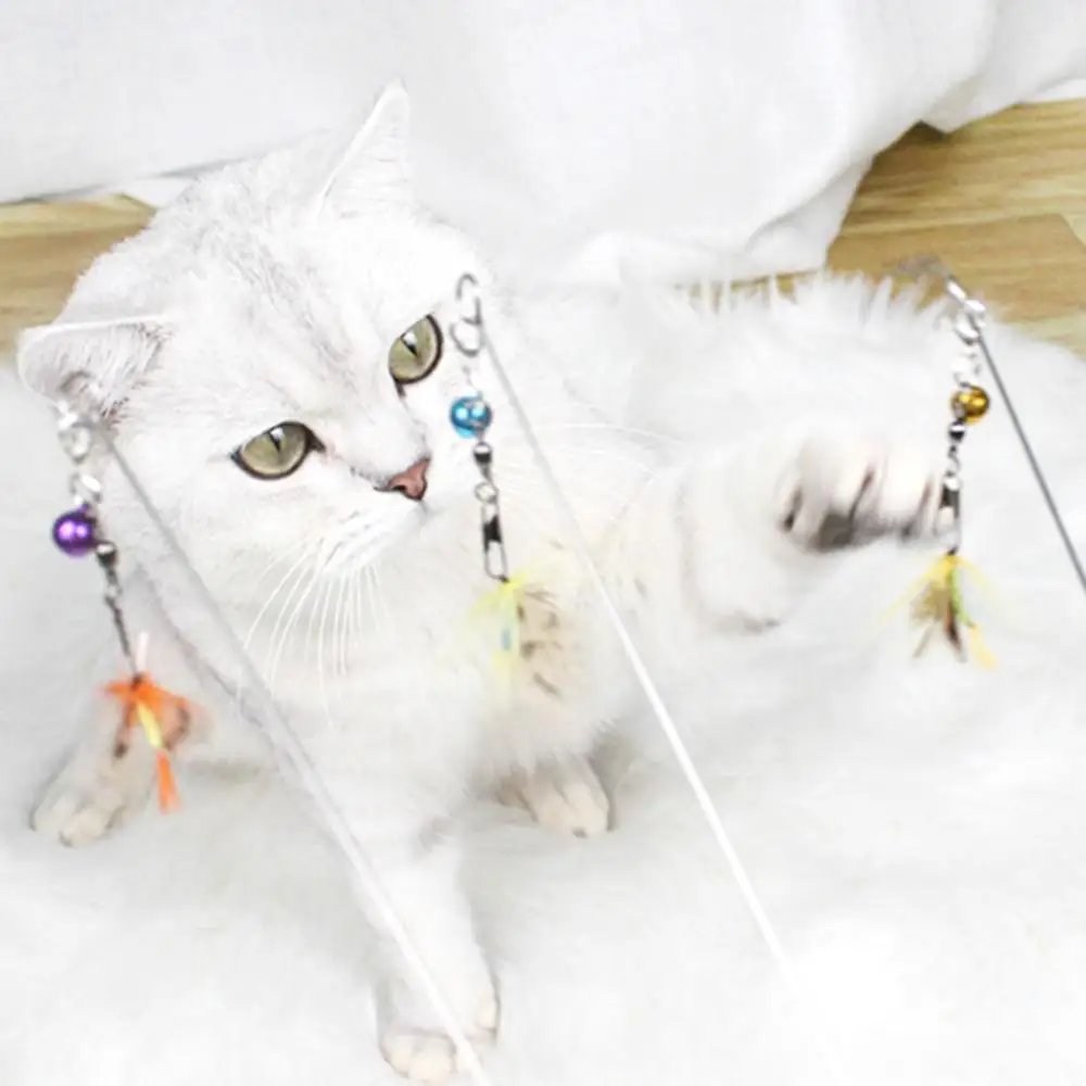 3Pcs Feather Bell Pet Cats Teaser Interactive Stick Rod Wand Play Toy Cat accessories игрушки для кошек
3Pcs Feather Bell Pet Cats Teaser Interactive Stick Rod Wand Play Toy Cat accessories игрушки для кошек