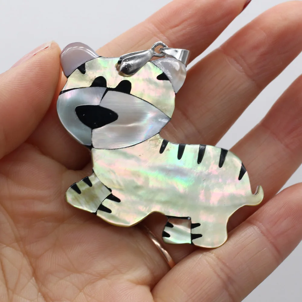 Natural Shell Pendants Exquisite Hand-Carved Lovely Lifelike Tiger-Shaped Pendant For Jewelry Making Necklace Bracelets Ms Gift
Natural Shell Pendants Exquisite Hand-Carved Lovely Lifelike Tiger-Shaped Pendant For Jewelry Making Necklace Bracelets Ms Gift