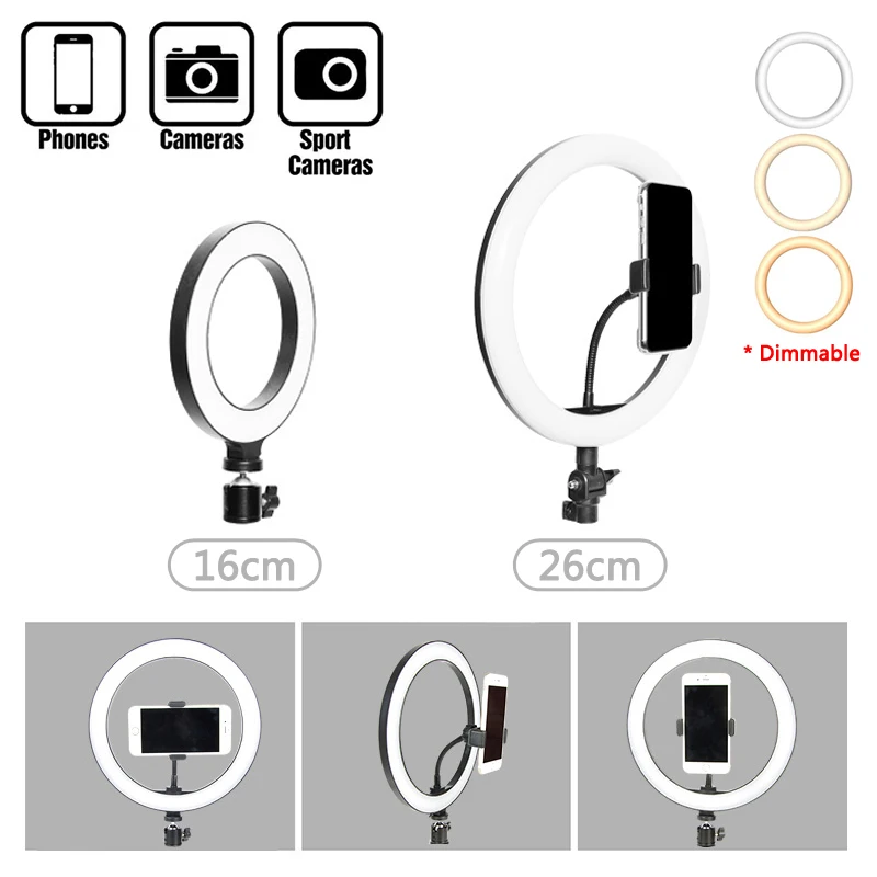 LED Selfie Ring Light Phone Photography Lamp Support Tripod Stand Ringlight For TikTok Youtube Live Video 33cm LED Ring Light
LED Selfie Ring Light Phone Photography Lamp Support Tripod Stand Ringlight For TikTok Youtube Live Video 33cm LED Ring Light
