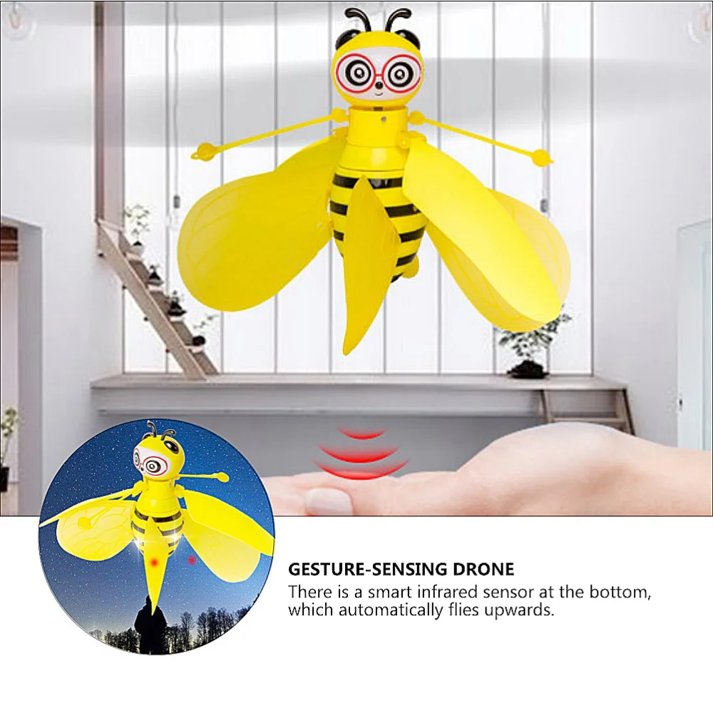 1 Pc Smart Drone Bee Shape Gesture-sensing Drone Funny Kids Aircraft
1 Pc Smart Drone Bee Shape Gesture-sensing Drone Funny Kids Aircraft