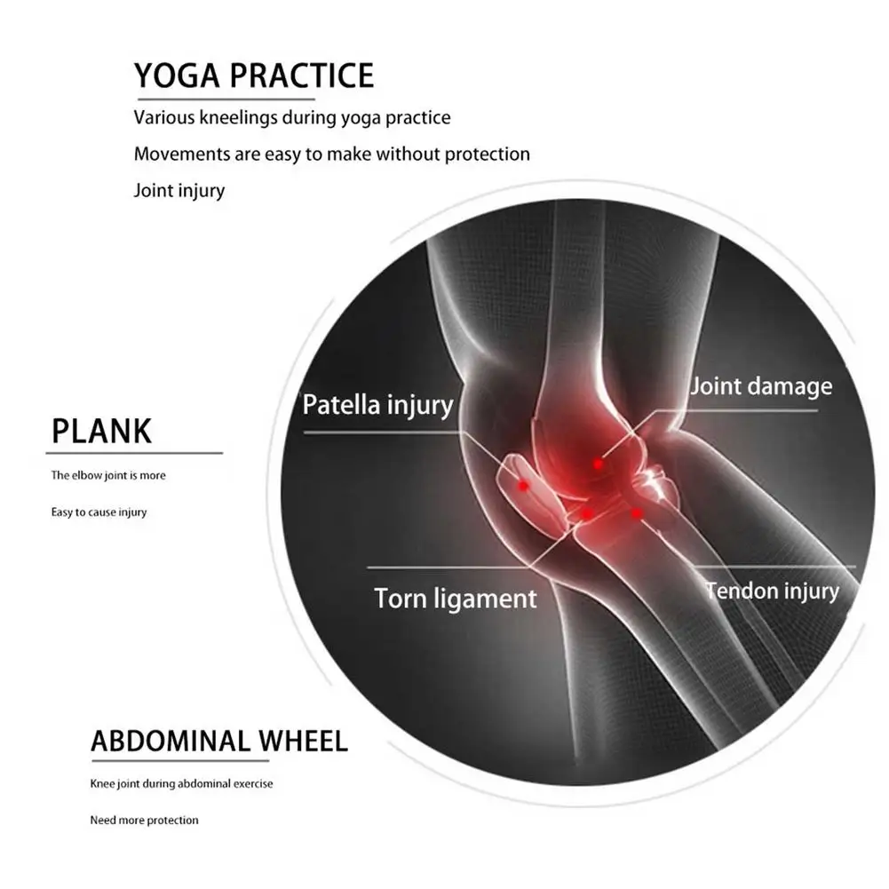 Силиконовый коленный Коврик для йоги поддержка коленей экологически чистый и