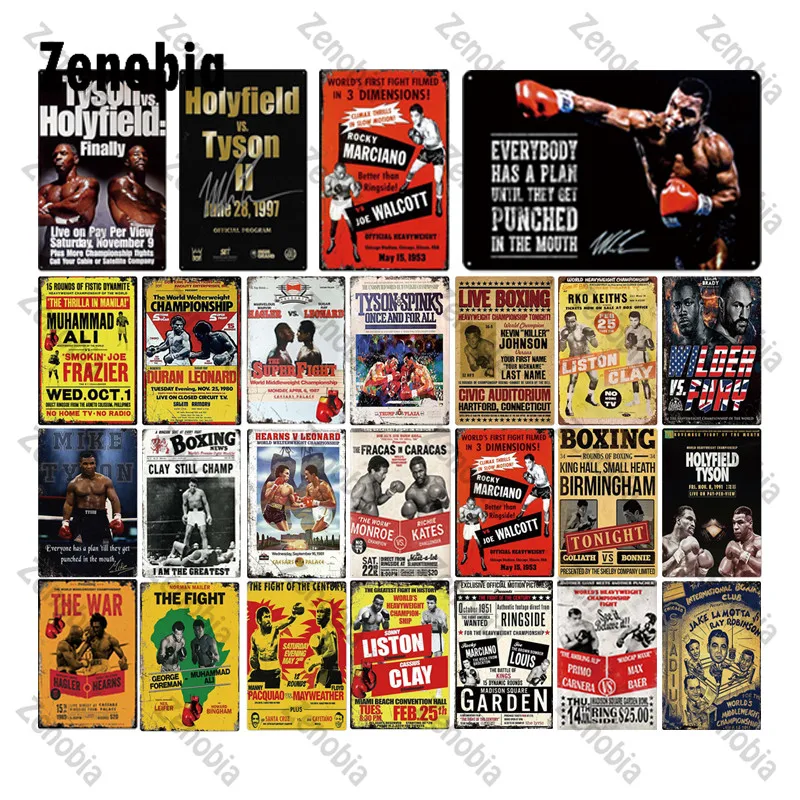 Boxing Competition Plaque Metal Tin Sign Holyfield VS Tyson H Wall Stickers Boxing Fans Iron Plates Fighting Match Art Poster
Boxing Competition Plaque Metal Tin Sign Holyfield VS Tyson H Wall Stickers Boxing Fans Iron Plates Fighting Match Art Poster