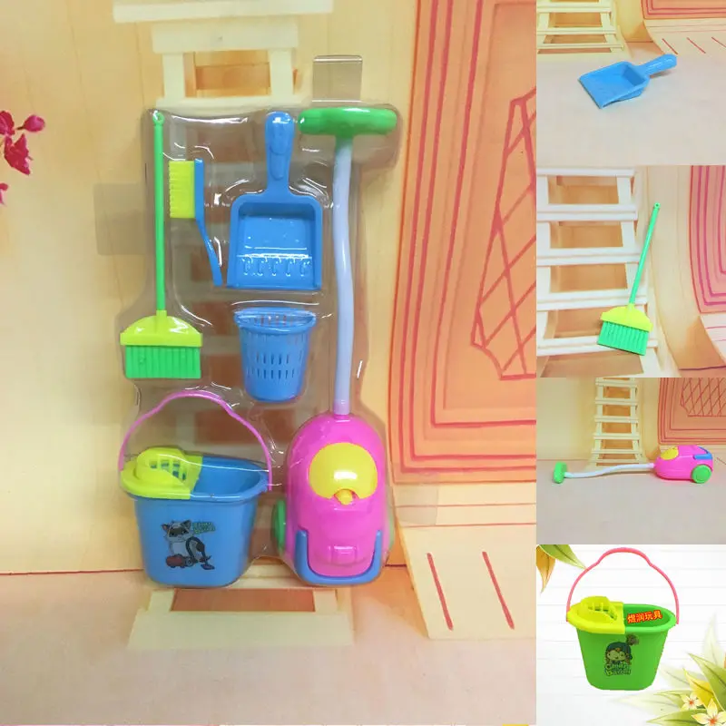 Pudcoco детские игрушки набор для уборки дома упражнения детей игрушка инструменты