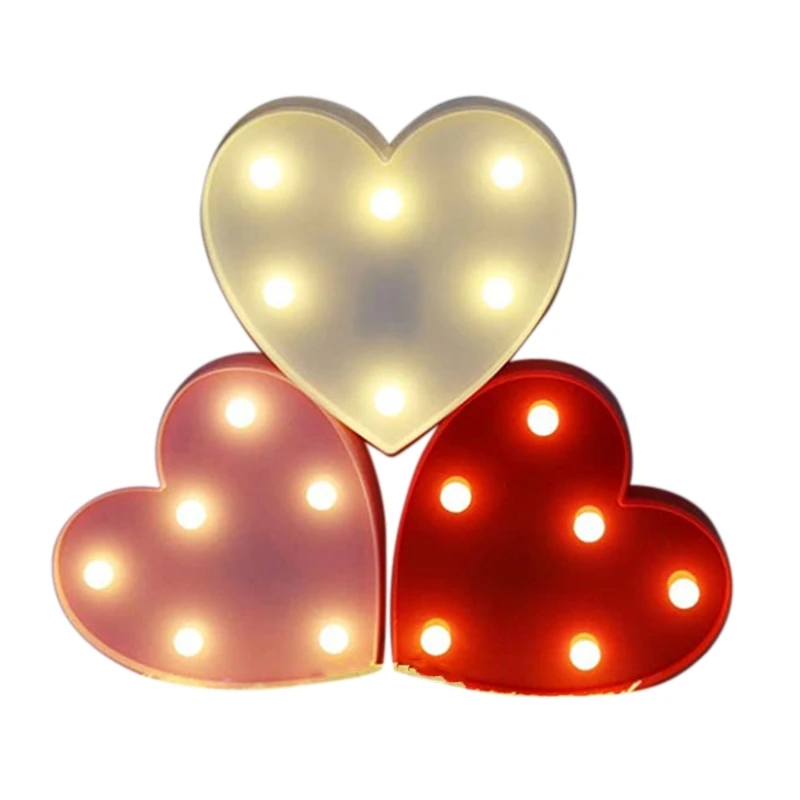 Light Up Heart Marquee Sign for Wedding LED Love Lights Night Light Lamp for Kids Christmas Home Party Decoration 3PCS
Light Up Heart Marquee Sign for Wedding LED Love Lights Night Light Lamp for Kids Christmas Home Party Decoration 3PCS