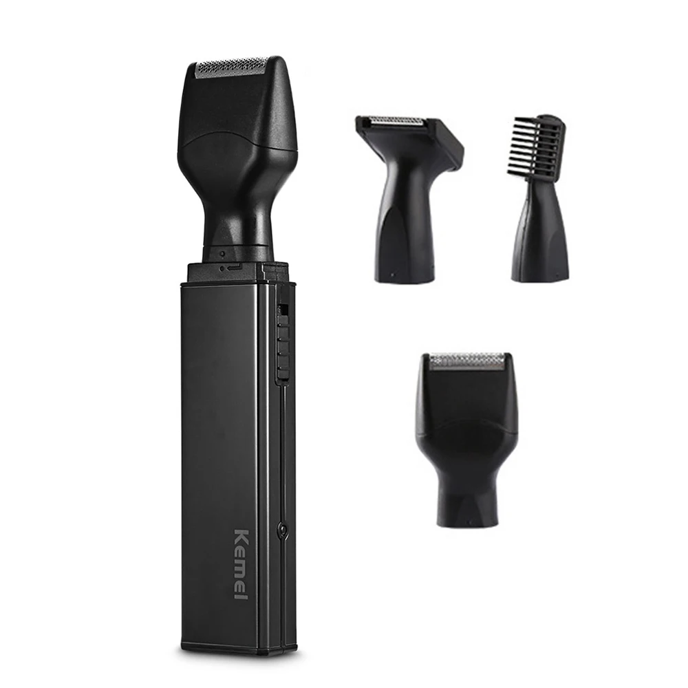 

Kemei 4 In 1 Electric Nose Trimmer Rechargeable Shaver Razor Men Face Care Set Hair Removal Sideburns Ear Eyebrow Beard Trimer