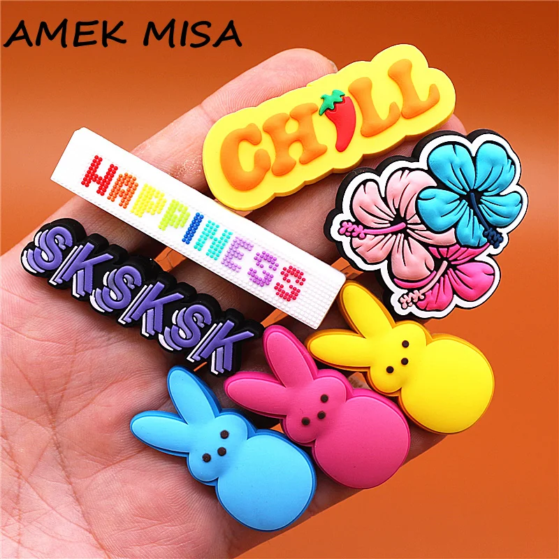 Happiness Flowers Croc Charms Original Lovely Yellow Pink Blue Bunny Shoe Accessories Beautiful Daffodil Clogs Decoration JIBZ 
Happiness Flowers Croc Charms Original Lovely Yellow Pink Blue Bunny Shoe Accessories Beautiful Daffodil Clogs Decoration JIBZ