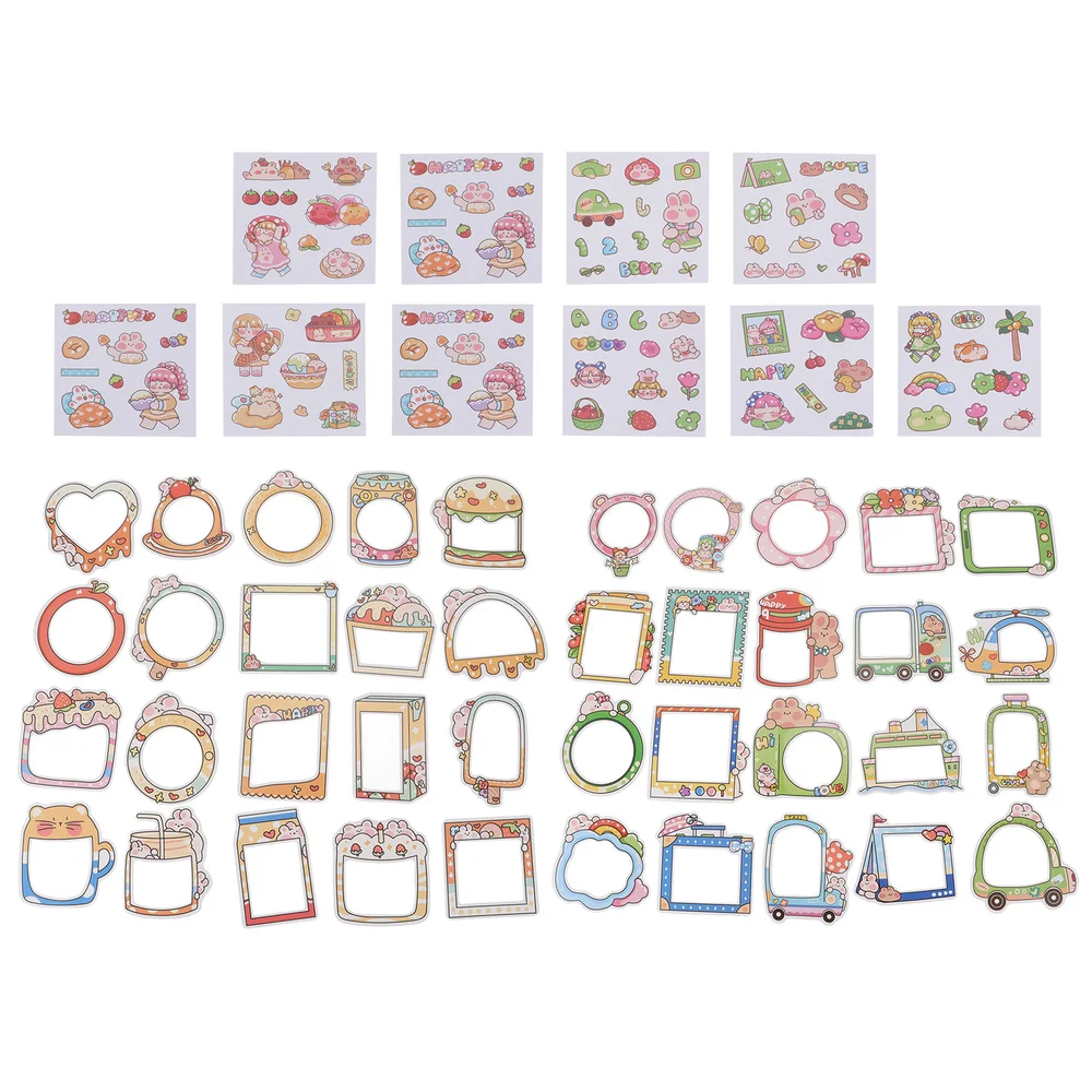 50 Sheets Cartoon Scrapbooking Stickers Photo Frame Sticker Self-adhesive Decals
50 Sheets Cartoon Scrapbooking Stickers Photo Frame Sticker Self-adhesive Decals