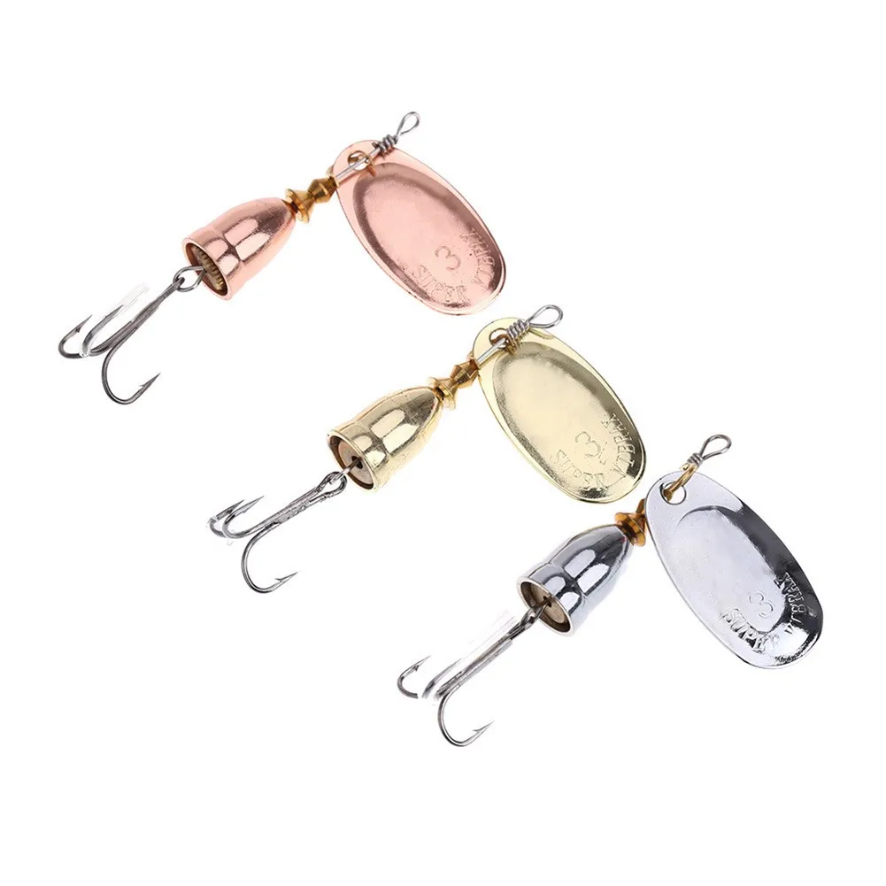New Blade Rotating Spinner Metal Lure Brass Hard Artificial Spoon Bait Copper Freshwater Creek Trout Fishing Tackle Pesca
New Blade Rotating Spinner Metal Lure Brass Hard Artificial Spoon Bait Copper Freshwater Creek Trout Fishing Tackle Pesca