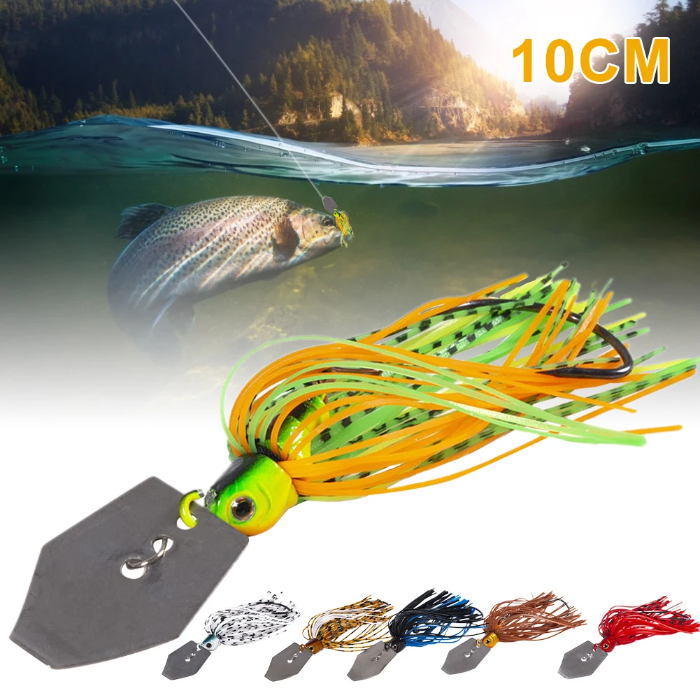 10cm 11g Spinner Bait with Rubber Jig Skirt Buzzbait Fishing Lures Tackle Freshwater Saltwater Hard Metal Swimbait
10cm 11g Spinner Bait with Rubber Jig Skirt Buzzbait Fishing Lures Tackle Freshwater Saltwater Hard Metal Swimbait