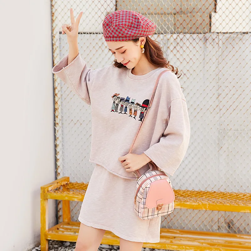 Mini Backpack Crossbody Bag Women Shoulder Phone Purse Korean Style New Trendy Female Bagpack for Teenage Girls Plaid Lady | Багаж и сумки