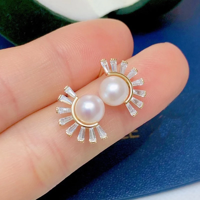 YIKALAISI 925 Sterling Silver Earrings Jewelry For Women 8-9mm Oblate Natural Freshwater Pearl Earrings 2020 Fine Wholesales
YIKALAISI 925 Sterling Silver Earrings Jewelry For Women 8-9mm Oblate Natural Freshwater Pearl Earrings 2020 Fine Wholesales