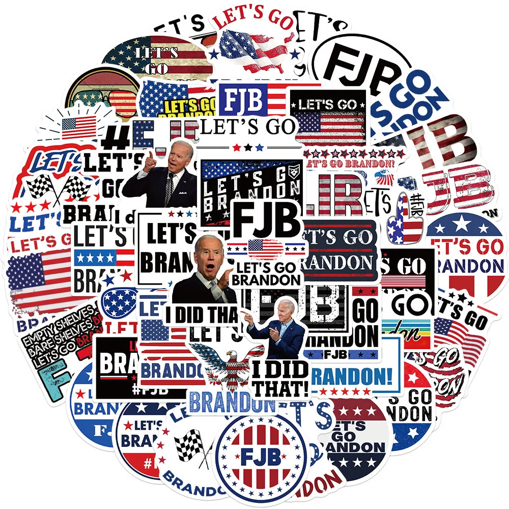 Наклейки Let's Go Brando Biden 10/30/50 шт. | Игрушки и хобби