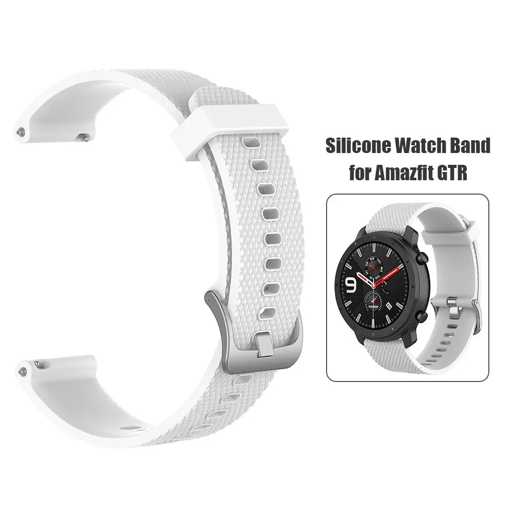 Силиконовый спортивный браслет, ремешок на запястье с пряжкой, нетоксичный, приятный для кожи и удобный для Amazfit GTR 42 мм L 
Силиконовый спортивный браслет, ремешок на запястье с пряжкой, нетоксичный, приятный для кожи и удобный для Amazfit GTR 42 мм L
