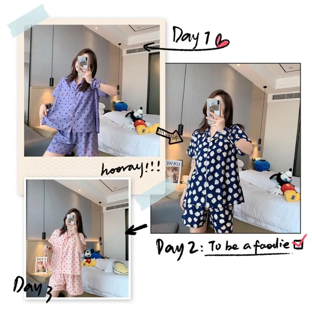 SLPBELY Pyjamas Women Summer Faux Silk Satin Pajama Sets Lovely Short Sleeves Pajamas For Women Soft Sleepwear Sets
SLPBELY Pyjamas Women Summer Faux Silk Satin Pajama Sets Lovely Short Sleeves Pajamas For Women Soft Sleepwear Sets