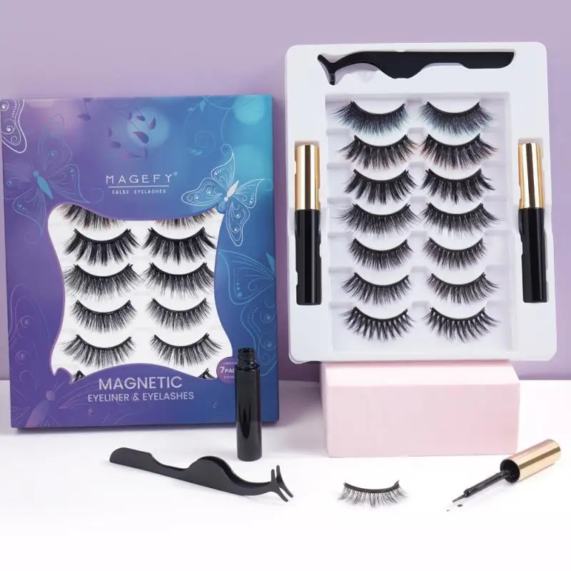 7 Pairs Of 3D Magnetic Eyeliner Liquid False Eyelashes Set Magnet Eyelashes Tweezers Kit Beauty Eye Makeup Tools TSLM1
7 Pairs Of 3D Magnetic Eyeliner Liquid False Eyelashes Set Magnet Eyelashes Tweezers Kit Beauty Eye Makeup Tools TSLM1
