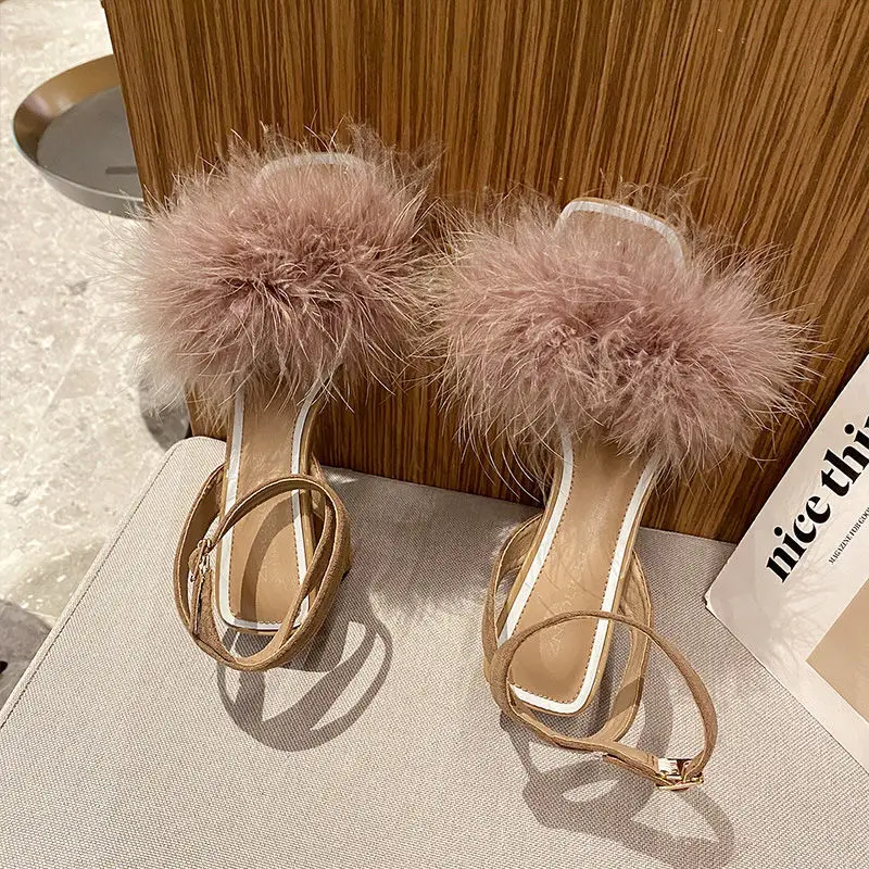 Sandals women 2021 new style wool sandals women thick heel high heels women summer
Sandals women 2021 new style wool sandals women thick heel high heels women summer
