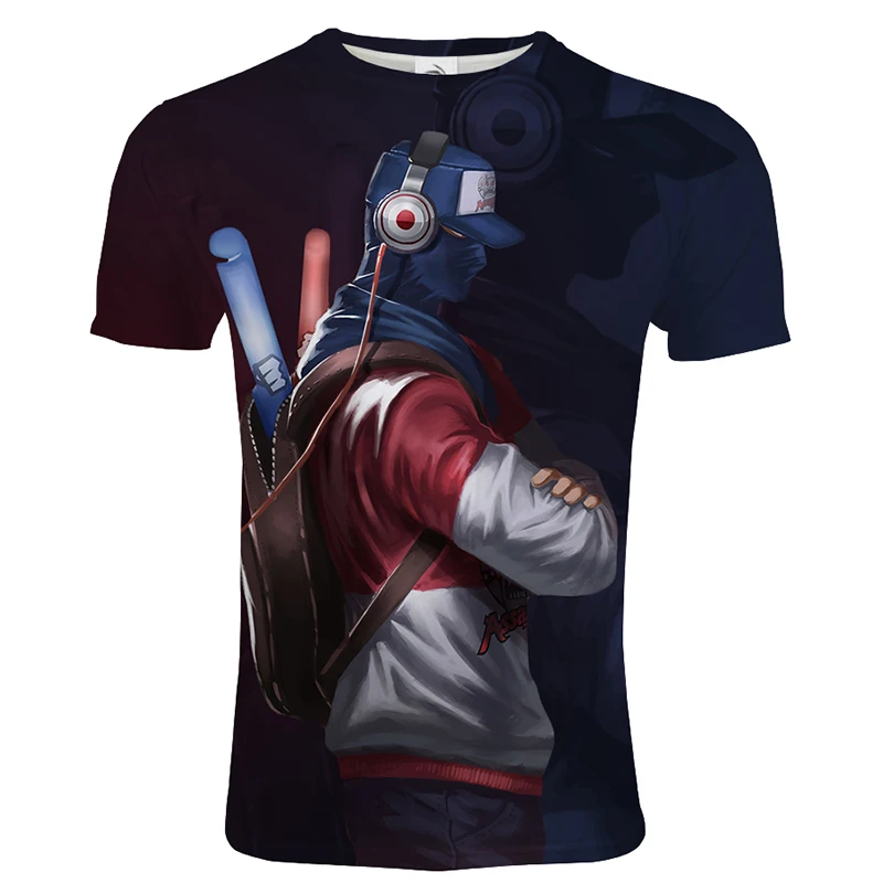 Summer League of Legends Men's Round Neck 3D T-Shirt Gaming Short Sleeve Boys Street Hip Hop POLO Breathable Game Top
Summer League of Legends Men's Round Neck 3D T-Shirt Gaming Short Sleeve Boys Street Hip Hop POLO Breathable Game Top