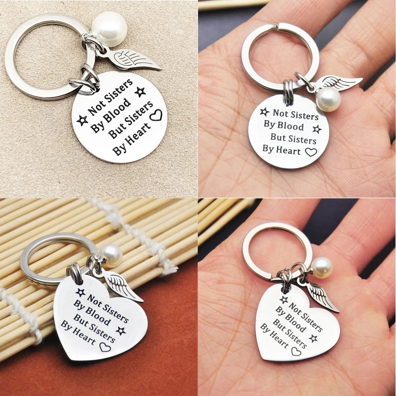 Personality Sister Keyring Keychain with Engraved Word Charm Pendant We Never Walk Alone Keychain Jewelry for Girl
Personality Sister Keyring Keychain with Engraved Word Charm Pendant We Never Walk Alone Keychain Jewelry for Girl