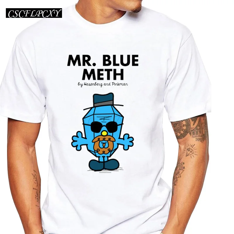 Новая мода велосипед Любовь Дизайн Мужской Mr. Голубой мет мультфильм печатных