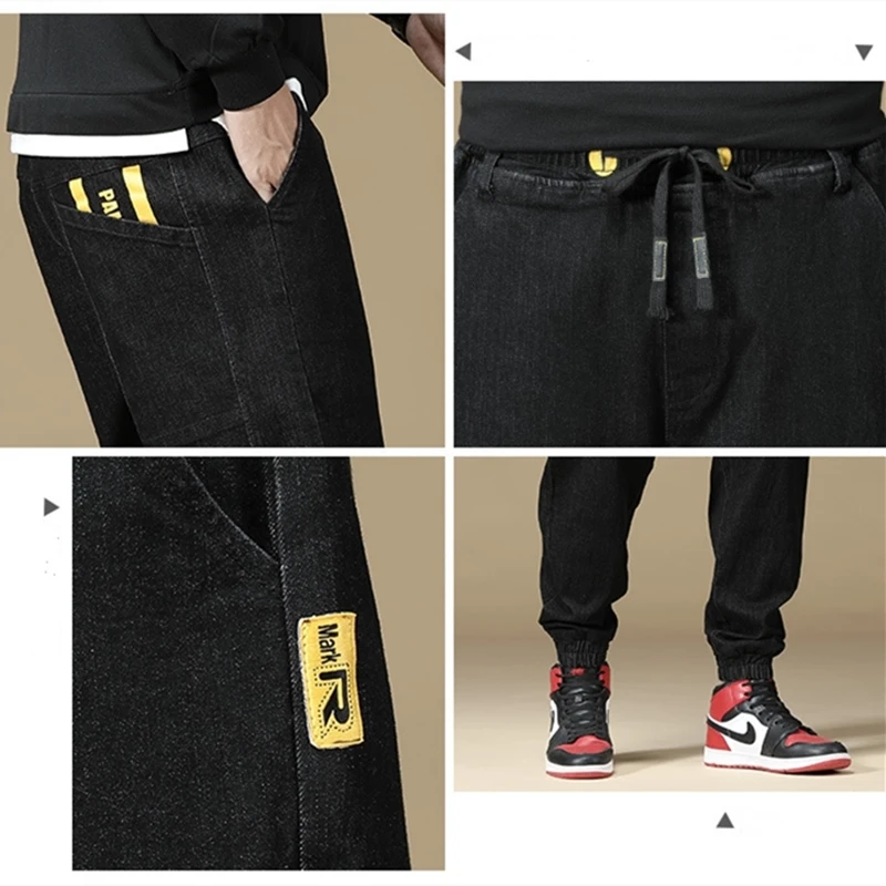 S-7XL Men'S Plus Size Lace-Up Jeans Classic Style Casual Loose Hip-Hop Denim Trousers Male Autumn And Winter Brand Stretch Pants
S-7XL Men'S Plus Size Lace-Up Jeans Classic Style Casual Loose Hip-Hop Denim Trousers Male Autumn And Winter Brand Stretch Pants