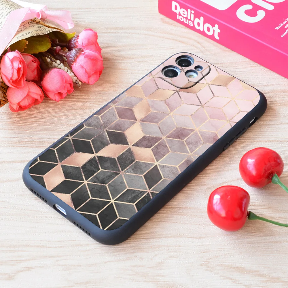For iPhone Pink And Grey Gradient Cubes Print Soft Matt Apple iPhone Case 
For iPhone Pink And Grey Gradient Cubes Print Soft Matt Apple iPhone Case