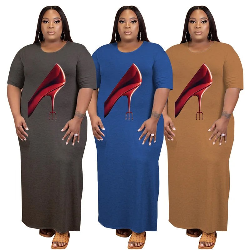 Maxi Dresses for Women Summer 2021 Plus Size Clothing Wholesale O-Neck Short Sleeve Ladies Casual Long Dress Dropshipping
Maxi Dresses for Women Summer 2021 Plus Size Clothing Wholesale O-Neck Short Sleeve Ladies Casual Long Dress Dropshipping